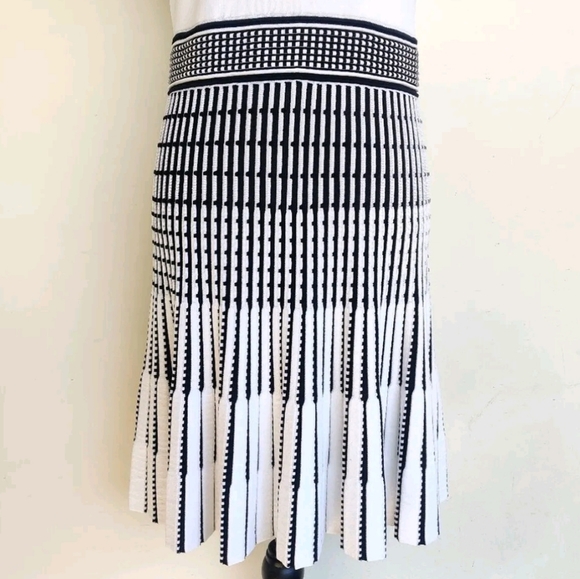 NWTCTed Baker US 16 white black cocktail STREACH Dress - Picture 8 of 15